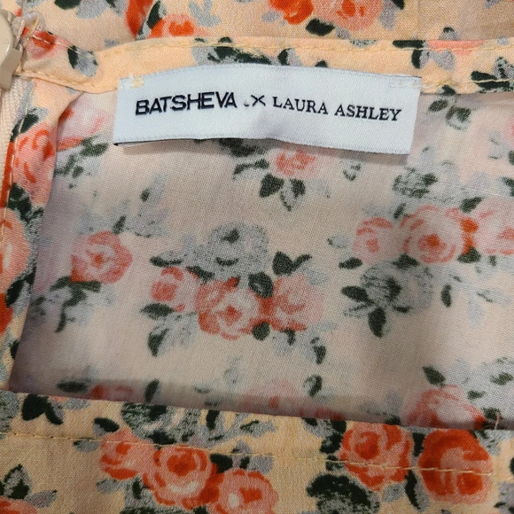 Batsheva x Laura Ashley Crosby Rose Floral Mini Dress - Picture 9 of 10